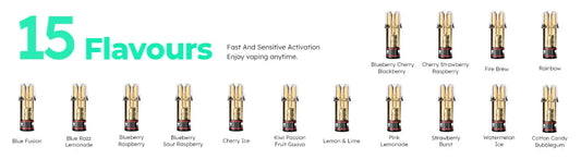 SKE CRYSTAL PLUS PODS REPLACEABLE PRE-FILLED | All Flavours 2 Pk 20MG 2ML