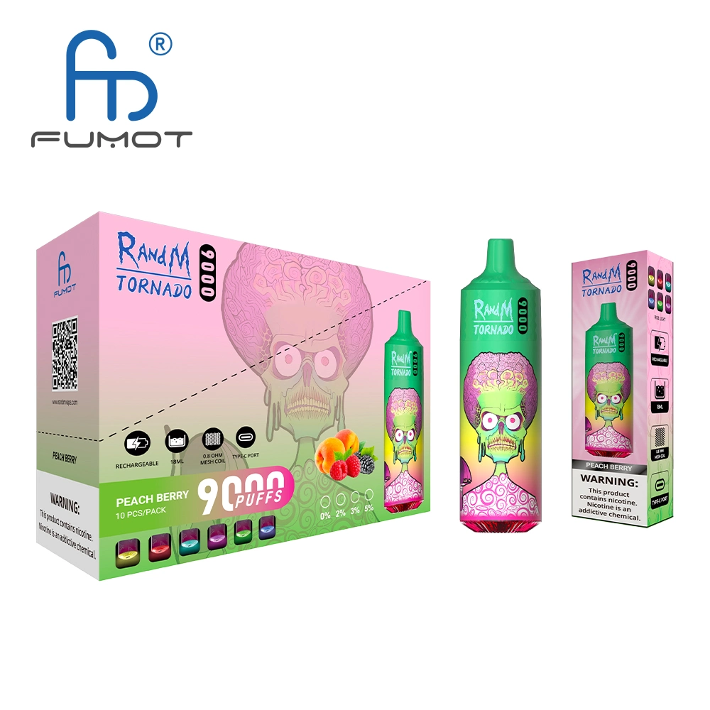 RANDM TORNADO 9000 Disposable Vape Wholesale,850 mAh 18 ML 50 Flavors