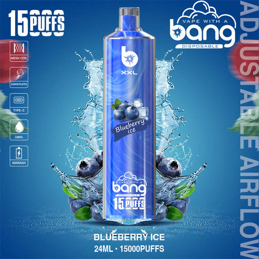 Bang SHISHA 15000 Disposable Vape 0.6 Ω 600 mAh 15 mL Rechargeable Type-c 20 Flavors