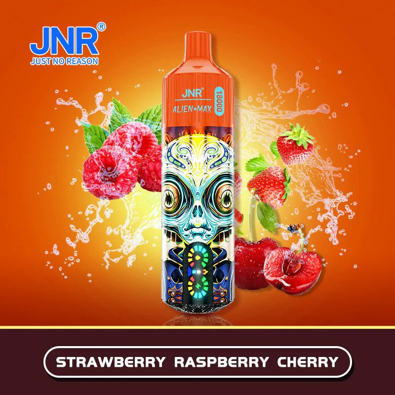 JNR ALIEN MAX 18000 Puffs Disposable E Cigarette Rechargeable Vape -850mAh Battery, 28ml E-liquid, Multiple Nicotine 22 Flavors