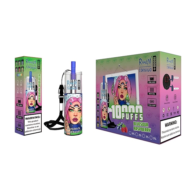 RandM Tornado 10000 Plus Puffs 2% 5% Nicotine Rechargeable Disposable vape