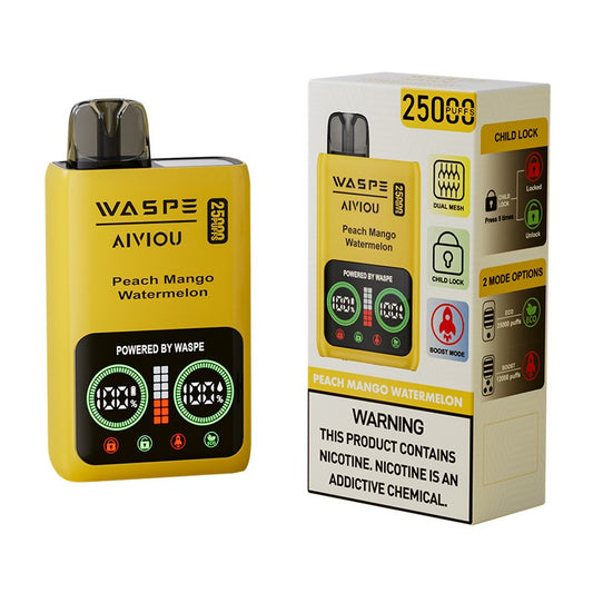 WASPE Aiviou 25000 Puffs Disposable Vape 650mah 25ml 10 Flavors
