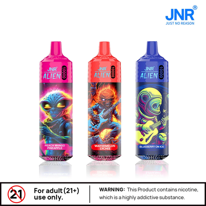 JNR Alien 10000 JNR Alien 10000 (Box of 10)Benefits of JNR Alien 10000 Wholesale from Vapes Europe WholesaleBenefits of JNR Alien 10000 Wholesale from Vapes Europe Wholesale