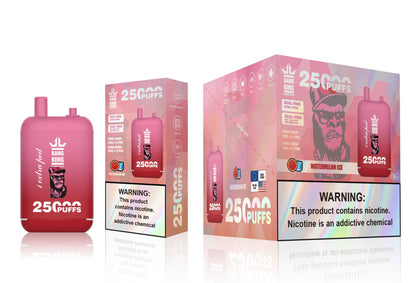 Bang King 25000 Puffs - 46mL pre-filled e-liquid Dual Tank (0% to 5% Nicotine);650mAh Battery 12 Flavors
