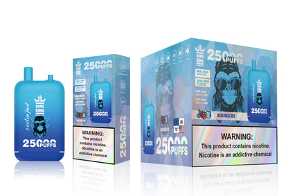 Bang King 25000 Puffs - 46mL Dual Tank (0% to 5% Nicotine)  650mAh Battery 12 Flavors