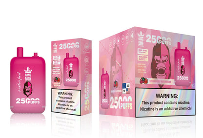 Bang King 25000 Puffs - 46mL Dual Tank (0% to 5% Nicotine)  650mAh Battery 12 Flavors