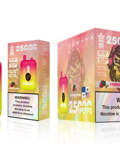 Bang King 25000 Puffs - 46mL pre-filled e-liquid Dual Tank (0% to 5% Nicotine);650mAh Battery 12 Flavors