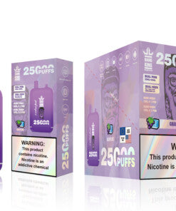Bang King 25000 Puffs - 46mL pre-filled e-liquid Dual Tank (0% to 5% Nicotine);650mAh Battery 12 Flavors