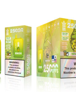 Bang King 25000 Puffs - （23ml+23ml ）e-liquid Dual Tank (0% to 5% Nicotine) 650mAh Battery 12 Flavors
