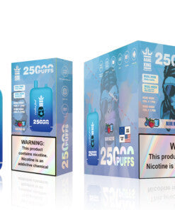 Bang King 25000 Puffs - 46mL pre-filled e-liquid Dual Tank (0% to 5% Nicotine);650mAh Battery 12 Flavors