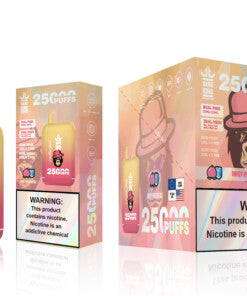 Bang King 25000 Puffs - 46mL Dual Tank (0% to 5% Nicotine)  650mAh Battery 12 Flavors