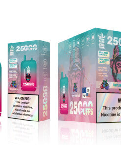 Bang King 25000 Puffs - 46mL pre-filled e-liquid Dual Tank (0% to 5% Nicotine);650mAh Battery 12 Flavors
