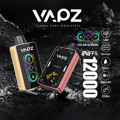 HOPEE 12000 Puffs Disposable Vape Wholesale,650mAh battery, 13ml E-liquid, Multiple Nicotine 10 Flavors