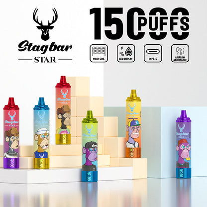 Fumot Tornado 15000 Puff Disposable Vape-750mAh battery, 22ml E-liquid,Multiple Nicotine 10 Flavors