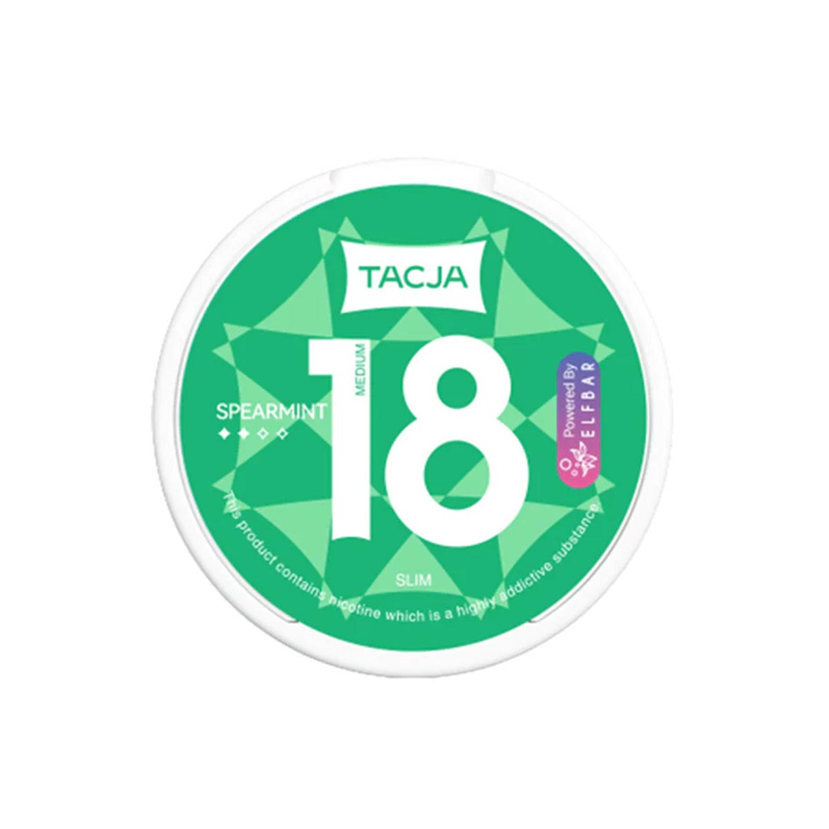 Spearmint Elf Bar TACJA Nicotine Snus Pouches 18mg