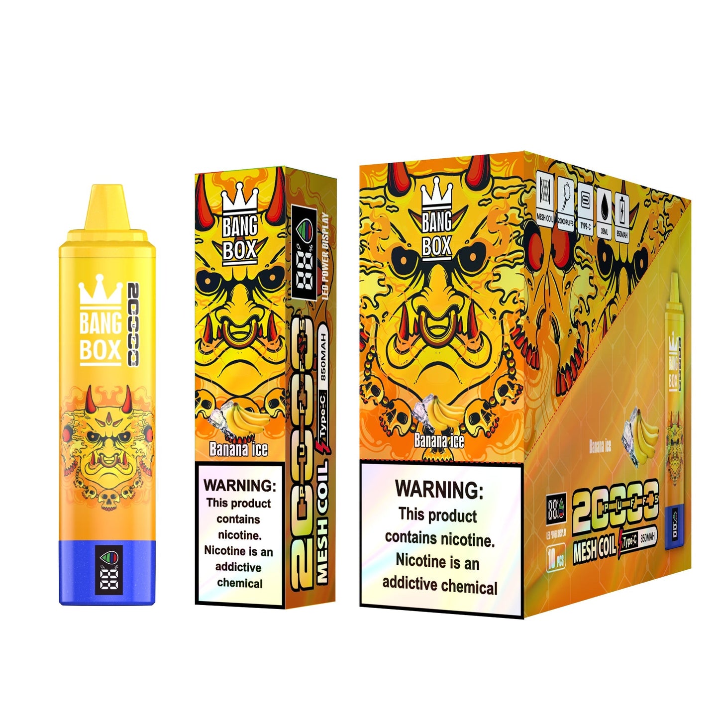 BANGBOX 20000 Puffs Disposable Vape Wholesale-850mAh Battery, 35ml E-liquid, Multiple Nicotine 12 Flavors