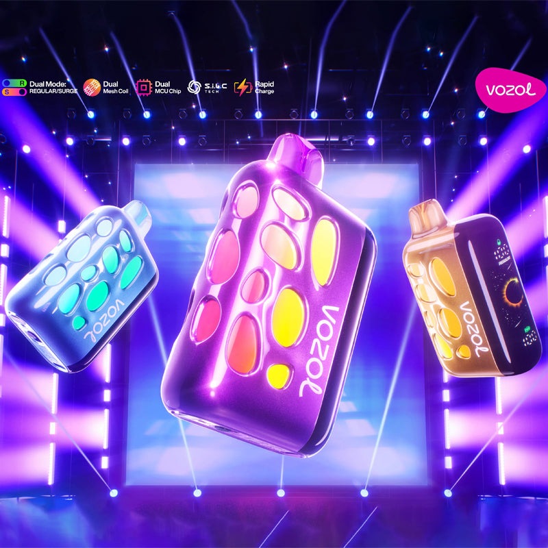 VOZOL RAVE 50000 Puffs Disposable Vape 10000mAh Battery 5% Nicotine Wholesale 15 Flavors