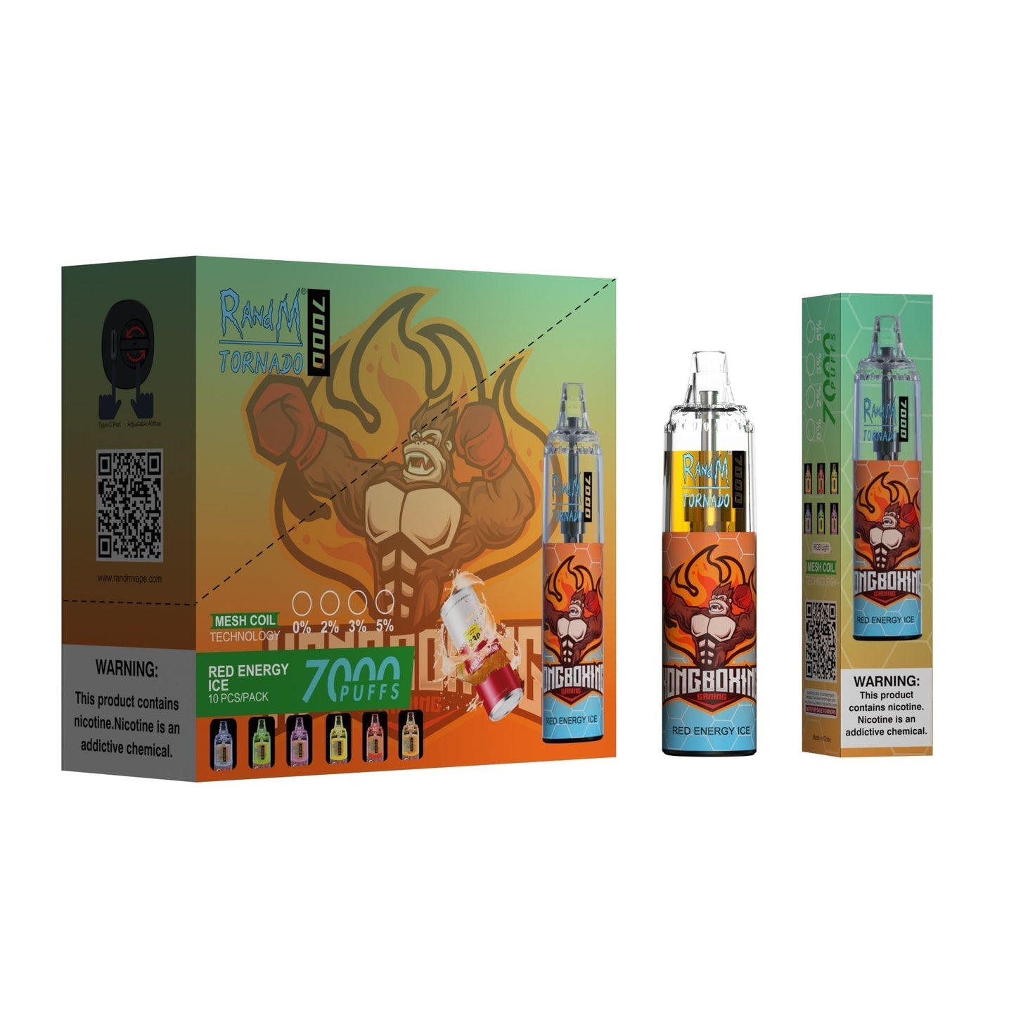 RAndM Tornado 7000 Puffs Disposable Vape Pack Of 10