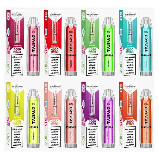 SKY Crystal Legend  2ML 4000 Disposable  20MG ALL FLAVOURS