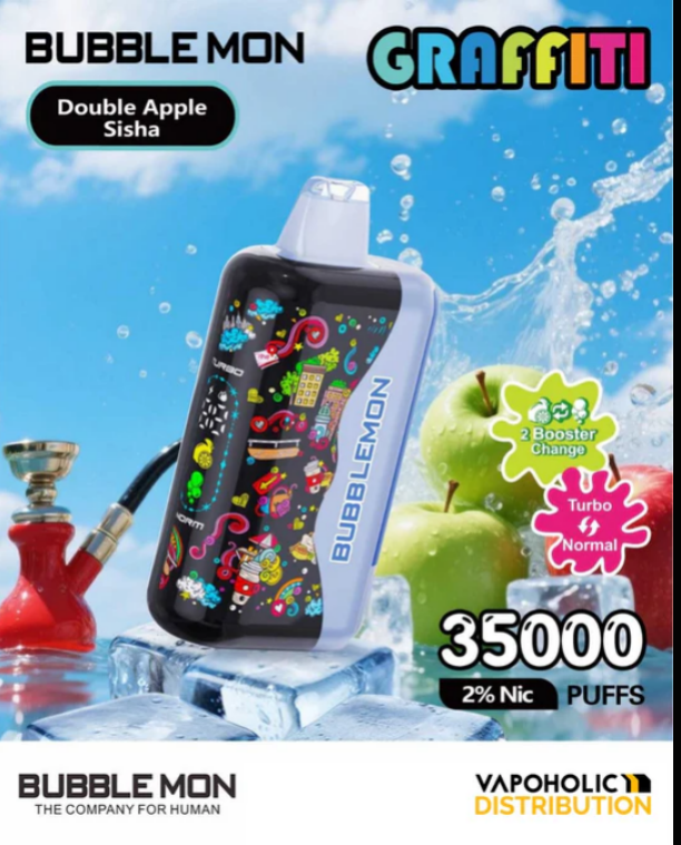 Bubblemon Graffiti Tuzzy 35K Disposable Vape 24ml 2% (35000 Puffs) Naturevapewholesale