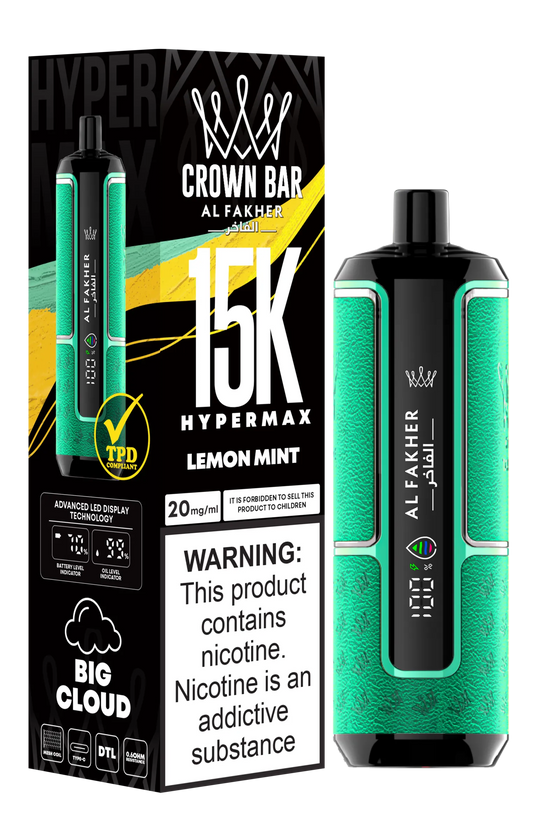 Lemon Mint Al Fakher HyperMax 15k Puff