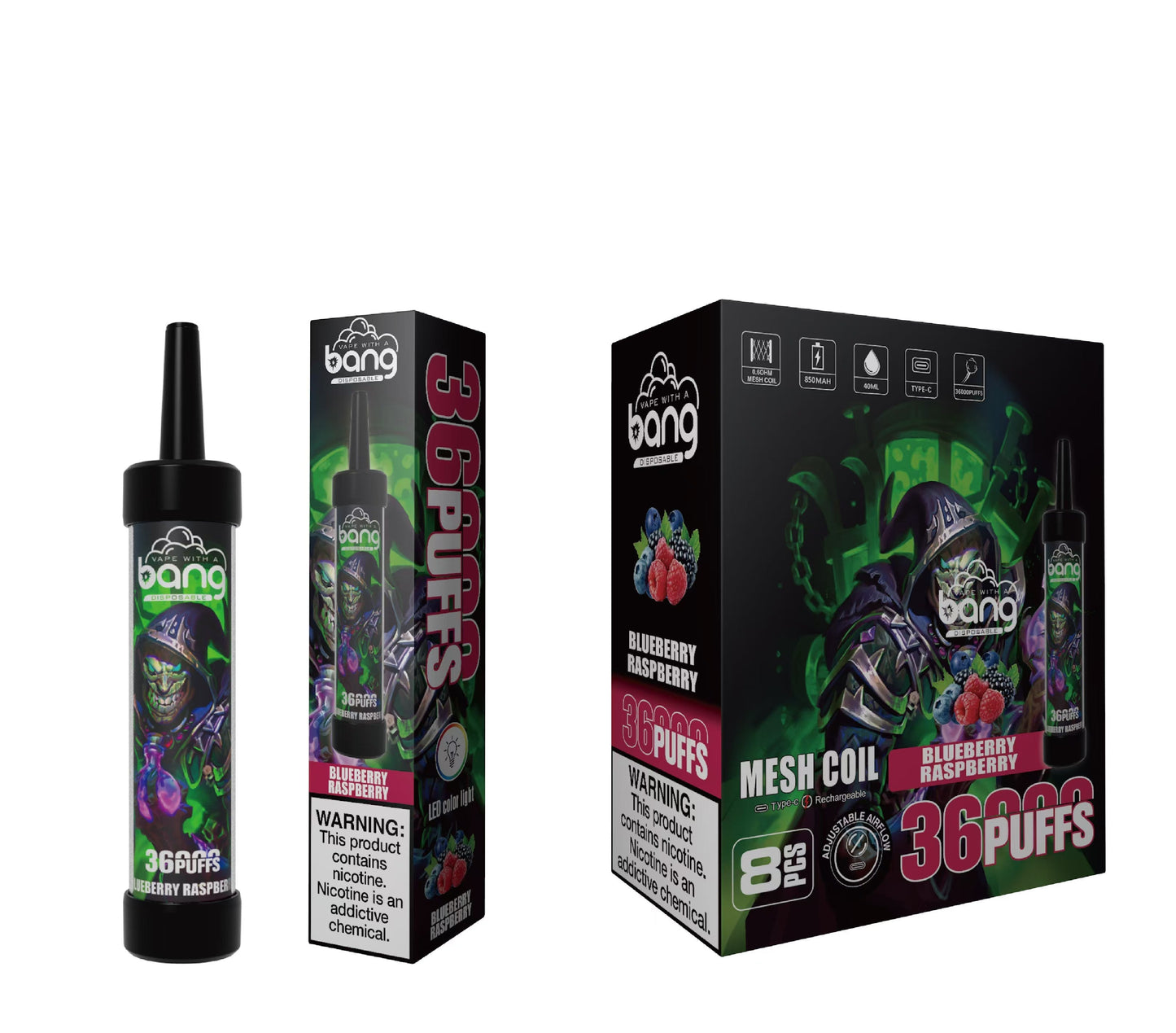 Bang 36000 Puffs Disposable Vape 850mah 12 Flavors