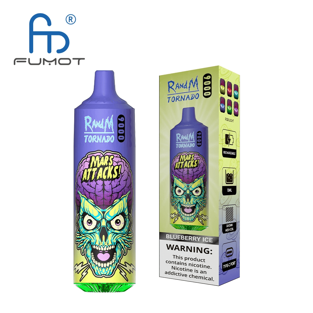 RANDM TORNADO 9000 Disposable Vape Wholesale,850 mAh 18 ML  50 Flavors