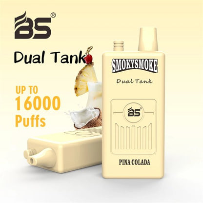 Breze Stiik Bs Smokysmoke 16000 Puffs Puff 16k With 650mah 18ml Dual Tank Disposable Vape