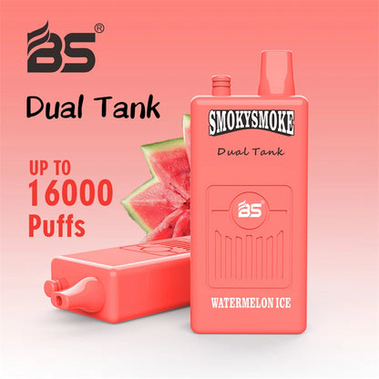 Breze Stiik Bs Smokysmoke 16000 Puffs 650mah Rechargeable Disposable Vape Vaper With Dual Tank 18ml