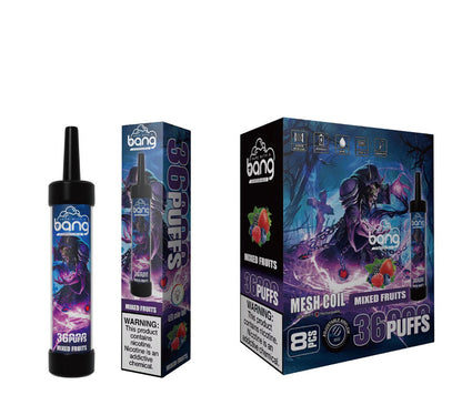 Bang 36000 Puffs Disposable Vape -650mAh Battery, 40ml E-liquid, Multiple Nicotine 12 Flavors