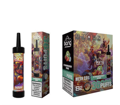 Bang 36000 Puffs Disposable Vape -650mAh Battery, 40ml E-liquid, Multiple Nicotine 12 Flavors
