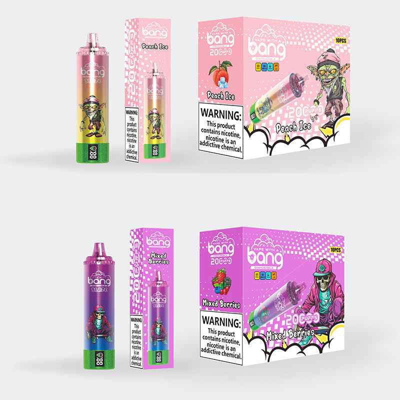 Bang 20000 Puff Canada Bar E Cigarette Atvs 15000/18000 Coming10000 Thunder 20000 Crystal 20000 Explorer Shisha Explorer Disposable Vape Wholesale-1000mAh Battery, 26ml E-liquid, Multiple Nicotine 12 Flavors