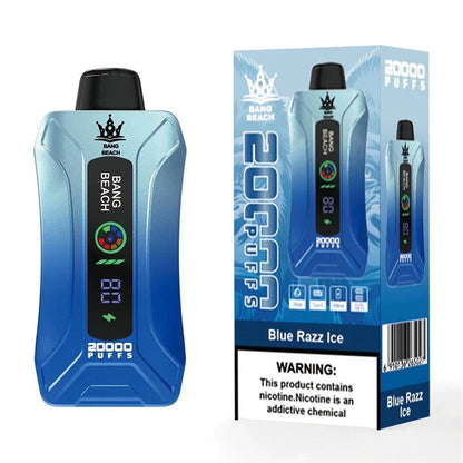 Bang Beach 20000 Puffs Display Screen Vape Disposable Electronic Cigarettes Puff 20k-650mAh Battery, 35ml E-liquid, Multiple Nicotine 12 Flavors
