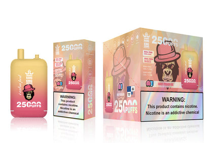 Bang King 25000 Puffs - 46mL Dual Tank (0% to 5% Nicotine)  650mAh Battery 12 Flavors