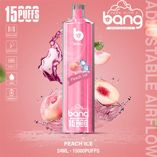 Mini Vape Pen Bang King 15000 Puff Shisha Digital Screen Vape Liquid Crystal Bar 15000 Puffs Al Fahker Shisha-600mAh Battery, 15ml E-liquid, Multiple Nicotine 20 Flavors