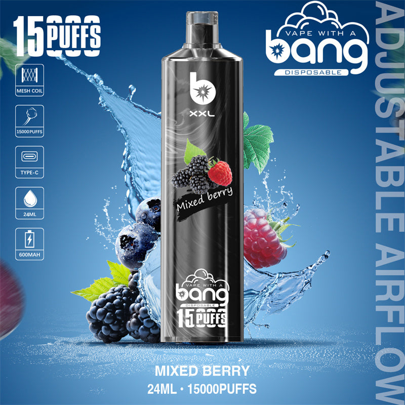 Bang 15000 Puffs Vape 15K Disposable Vape Pen E Cigarette Prefilled 25ml 600mAh Disposable Vape 12 Flavors