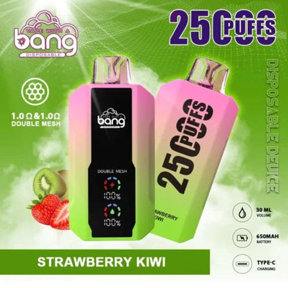 Bang 25000 Puffs LCD Screen Vape Dual Bang 25000 Puffs Vape 25K Disposable Vape Pen E Cigarette Prefilled 30ml 650mAh Disposable Vape 12 Flavors