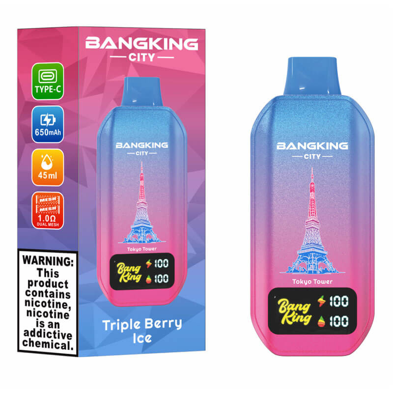 Bang King City 50000 Puffs Disposable Vape - 45ml E-Liquid, 650mAh Battery 12 Flavors