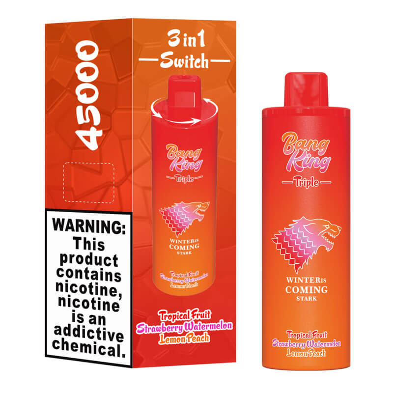 Bang King Triple 45000 Puffs Vape - 3*15ml E-liquid, 650mAh ,0%-5% Nicotine, 10 Flavors