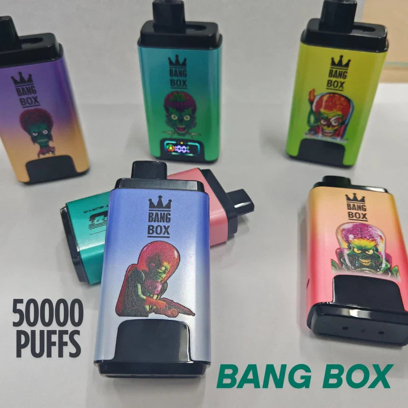 Bang Box 50k Double Flavors Vape Best Seller Wholesale Price-850mAh Battery, 45ml E-liquid, Multiple Nicotine 12 Flavors