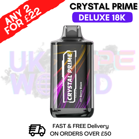 Berry Blaze Crystal Prime 18K Deluxe 18000 Puffs