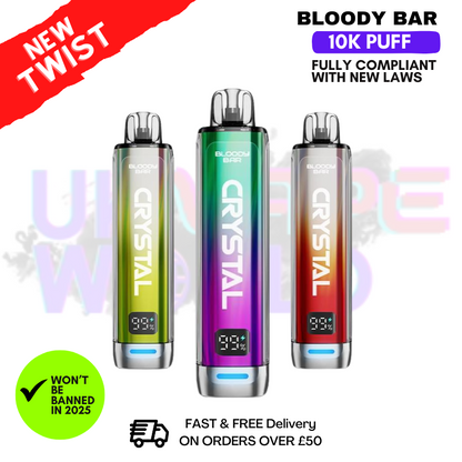 Bloody Bar Crystal 10K Puff Pod Kit -