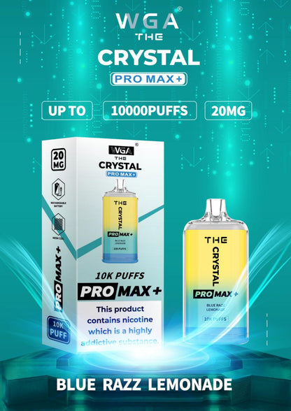 The Crystal Pro Max + 10000 Puffs Disposable Vape Pod