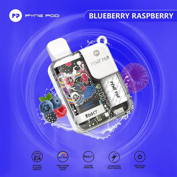 PACK OF 5 PC OFFER - Pynepod 8500 Puffs Disposable Vape 16 Flavors 20mg Nico 2ML Battery Display 550mAh battery