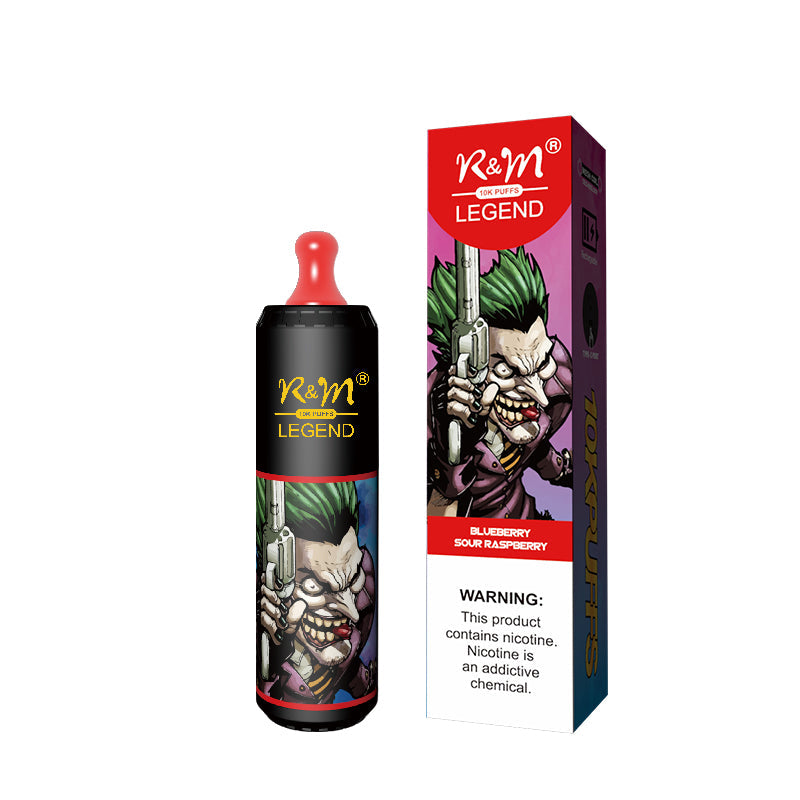 R&M 10000 puffs  10K  Fruit Flavor Portable Stylish High-quality E-lectronic c igarette Vape E-liquid V aporizer Pod system Include Nicotine 19 flavors