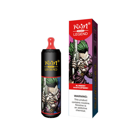 R&M 10000 puffs  10K  Fruit Flavor Portable Stylish High-quality E-lectronic c igarette Vape E-liquid V aporizer Pod system Include Nicotine 19 flavors