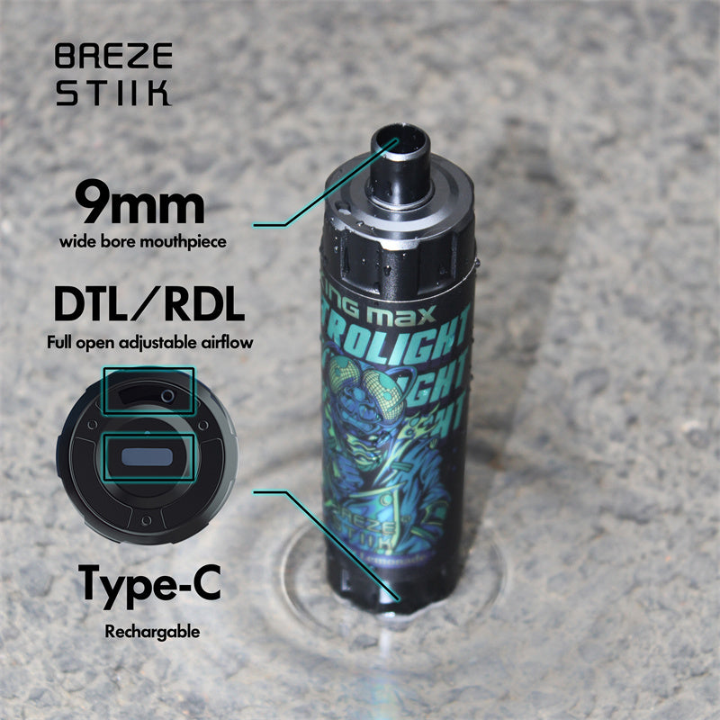 Breze Stiik Kingmax 10000 Puffs Disposable Vape – Mesh Coil, Adjustable Airflow