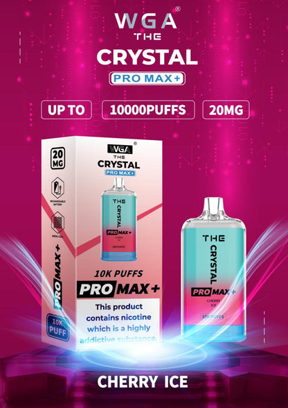 The Crystal Pro Max + 10000 Puffs Disposable Vape Pod