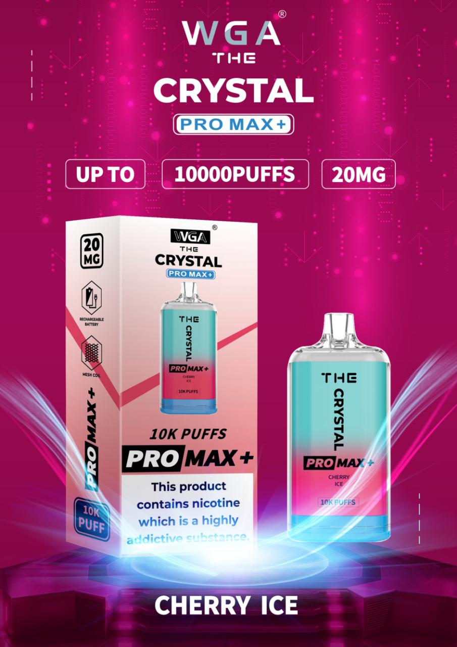 The Crystal Pro Max + 10000 Puffs Disposable Vape Pod