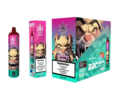 Vape Bang Beach Disposable 22000 Puffs-850mAh Battery, 40ml E-liquid, Multiple Nicotine 12 Flavors